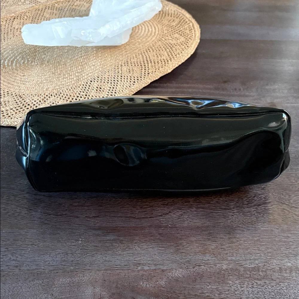Dior Beauty Black Patent Leather Makeup Bag